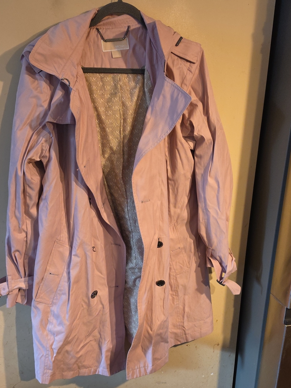 Michael Kors Blush Pink Trench Coat XL